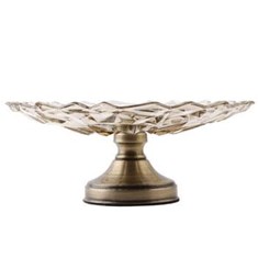 شیرینی-خوری-کریستال-پایه-برنز