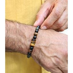 دستبند-مردانه-ابسیدین-و-چشم-ببر