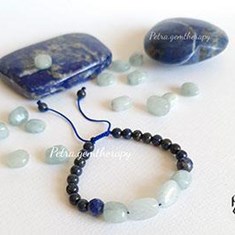 دستبند-لاجورد-و-آکوامارین