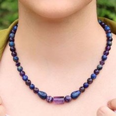 گردنبند-زنانه-لاجورد-و-آمیتیست-کد-محصول284