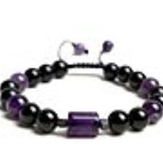 دستبند-آمتیست-و-تورمالین-سیاه