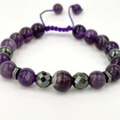 دستبند-حدید-و-آمیتیست