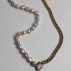 گردنبند-مروارید-و-زنجیر-کارتیر