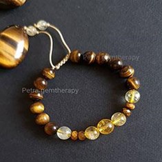 دستبند-زنانه-چشم-ببر-و-سیترین