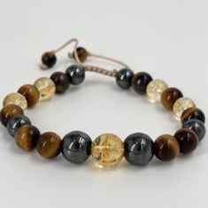 دستبند-سیترین-و-چشم-ببر