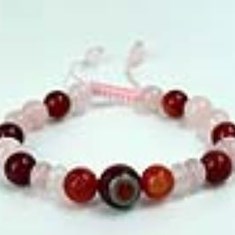 دستبند-رزکوارتز-و-عقیق-کارنلین