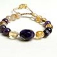 دستبند-آمیتیست-و-سیترین