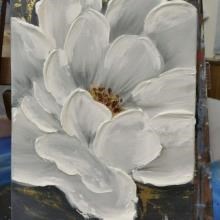 تابلو-نقاشی-گل-سایه-روشن