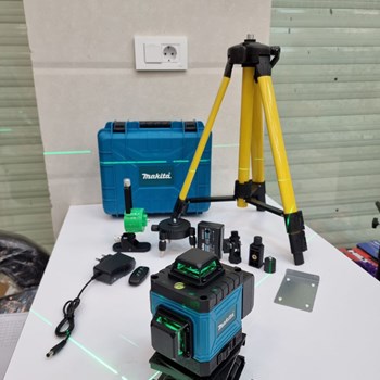 تراز-لیزری-4-بعدی-ماکیتا-360-درجه-و-بلوتوث-دار-همراه-با-سه-پایه-بلند-مدل-makita-3-7v