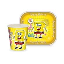 بشقاب-ولیوان-12عددی-باب-اسفنجی