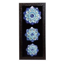 Triple-enamel-plate-painting