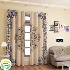 پرده-چاپی-طرح-سنتی-هازان-حریر-دراپه-09155149983