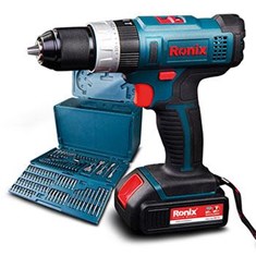 کیت-دریل-پیچ-گوشتی-چکشی-شارژی-رونیکس-مدل-8614K