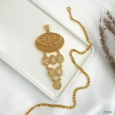 زنجیر-پلاک-طرح-طلا