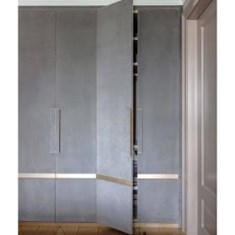 ایده-کمد-دیواری-دو-درب-طوسی-رنگ-مات