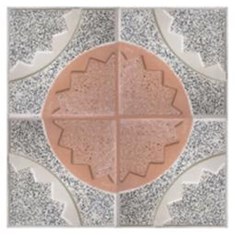 موزاییک-حیاطی-دو-رنگ-چرخ-دنده