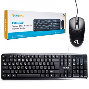 کیبورد-و-موس-سیم-دار-وان-مکسONE-MA-مدل-OM-KM2000