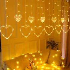 ریسه-پرده-ای-قلب-نامنظم-آفتابی-کنترل-دار