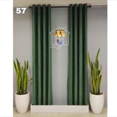 پرده-آماده-کتان-لیندا-رنگ-سبز-یشمی-کد-263257