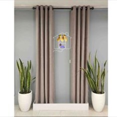 پرده-آماده-کتان-لیندا-رنگ-موشی-کد-67074