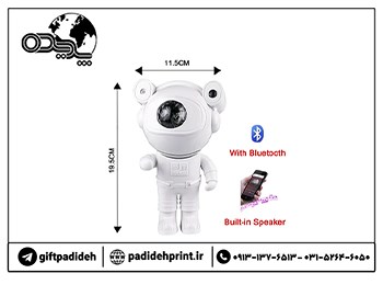 چراغ-خواب-رومیزی-مدل-Astronaut-با-نورپردازی-طرح-کهکشان،-اسپیکر-داخلی-بلوتوث،-کارت-حافظه،-کنترل-از-راه-دور،-تنظیم-روشنایی-و-سرعت-چرخش،-تایمر-45-و-90-دقیقه،-قابل-تنظیم-زاویه-نور-و-دیمردار