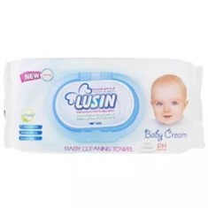 دستمال-مرطوب-پاک-کننده-و-نرم-کننده-کودک-لوسین-با-عصاره-بابونه-بسته-60-عددی