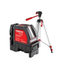 تراز-لیزری-دو-خط-نور-قرمز-توسن-با-سه-پایه-مدل-1013