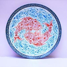 بشقاب-میناکاری