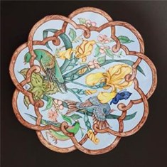 بشقاب-میناکاری