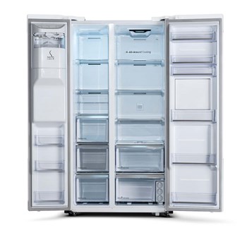 یخچال-فریزر-ساید-بای-ساید-هیمالیا-مدل-تسلاTeslaرنگ-استیل-دودی