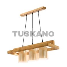 لوستر-سه-شعله-مدل-پارسیان-حباب-دار