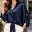 شومیز-ساتن-استین-سگک-دار