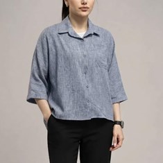 شومیز-تک-جیب-داماسک