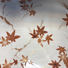 دیوارپوش-هات-استامپطرح-پاییز-سفید-1014