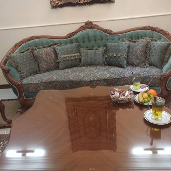 مبل-کلاسیک-مدل-لیون،-ست-ناهارخوری-لیون،-مبل-چوب-راش