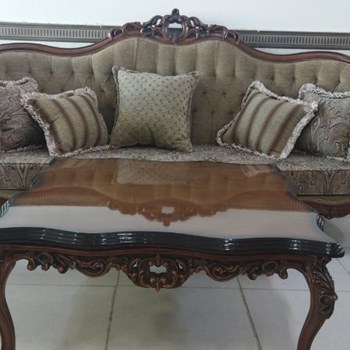 مبل-کلاسیک-مدل-لیون،-ست-ناهارخوری-لیون،-مبل-چوب-راش