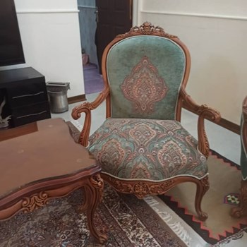 مبل-کلاسیک-مدل-لیون،-ست-ناهارخوری-لیون،-مبل-چوب-راش