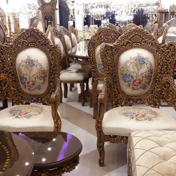 مبل-سلطنتی-مدل-گلریز،-مبل-چوب-گردو-و-راش،-قیمت-مبل-استیل-گلریز
