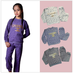 بلوز-شلوار-دخترانه-پارچه-سوپر-طرح-CHANEL