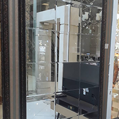 آینه-دکوراتیو-مربع-پازلی-ساده