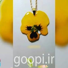 خرید-گردنبند-گل-بنفشه-رنگ-زنجیر-ثابت-مجله-گوپی