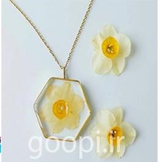 قیمت-و-خرید-گردنبند-رزین-گل-نرگس-مجله-گوپی