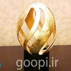 خرید-دکوراتیو-تخم-شترمرغ-حکاکی-شده-با-ورق-طلا-مجله-گوپی