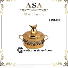 قندان-فلزی-طرح-سنگی-آسا-کد-2191-BR