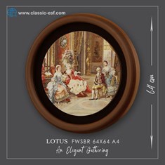تابلو-لوتوس-سایز-64-64-A4-فریم-چوبی
