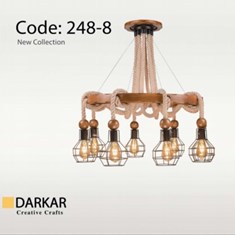 لوستر-چوبی-آبشار-8-شعله-دارکار