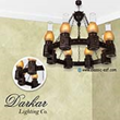 لوستر-چوبی-دارکار-مدل-رستیک-8-شعله
