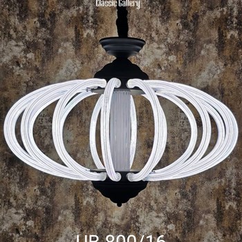 لوستر-کد-UB800-8-مشکی-کلاسیک