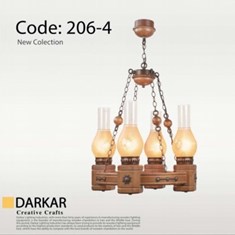 لوستر-چوبی-مدل-ویل-4-شعله-دارکار