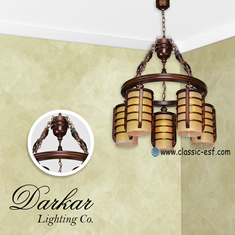 لوستر-چوبی-دارکار-مدل-چلسی-5-شعله